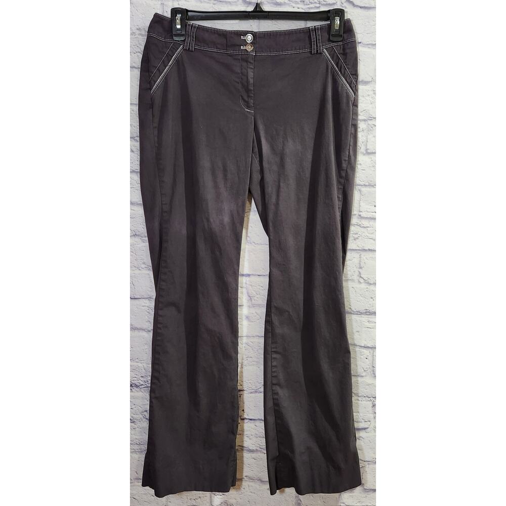 White House Black Market Black Gray Legacy Lined Jeans 10R Lightweight